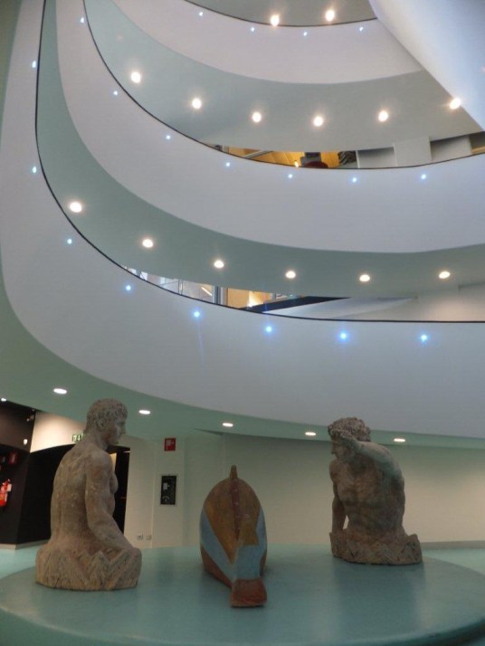 Giorgio De Chirico, the founder of the Metaphysical school of painting -- a forerunner of Surrealism -- created this sculptural work, 'The Mysterious Baths,' in 1973 -- when he was eighty-five. Photograph by MIL22