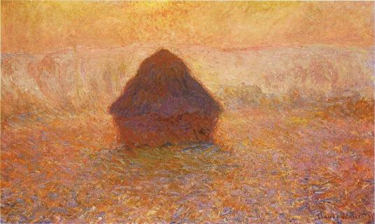 'Sun in the mist' Claude Monet, 1890
