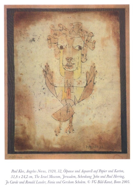 Angelus Novus, Paul Klee, 1920 - photograph by David Harris  