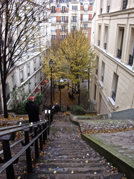 Marcel was surely here: a Parisian backstreet not far from Sacré Couer - postgutenberg [@] gmail.com
