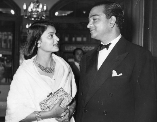 Nigella on screens last week; Maharani Gayatri Devi with the Maharaja of Jaipur, 1955 - The Evening Standard