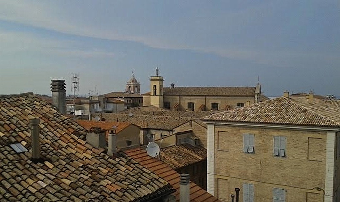 Senigallia rooftop satellite dish