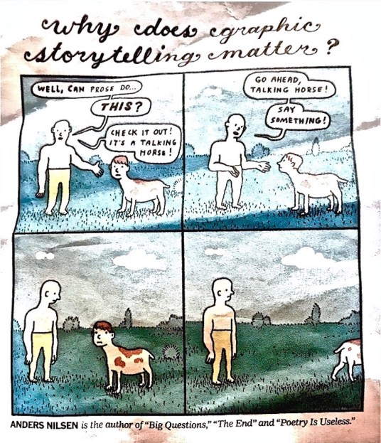 ANDERS NILSEN on the power of graphic storytelling, New York Times, 18 October 2015 - postgutenberg@gmail.com